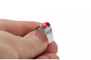 Anillo Vintage Rubí Plata de ley 925 vrc007s
